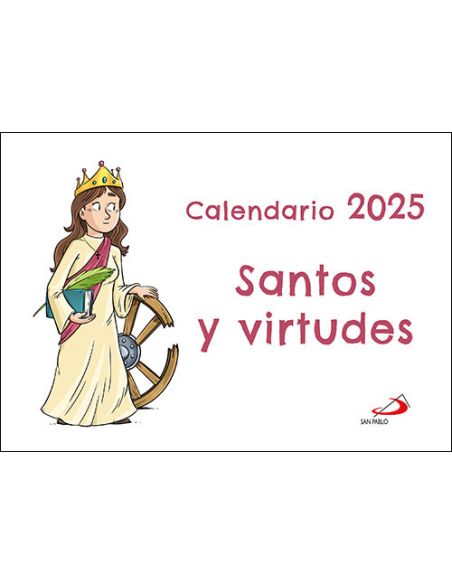 Calendario Pared Santos Y Virtudes 2025