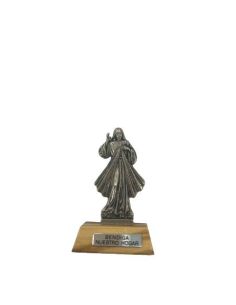 Imagen 5,5Cm Total Base Madera Misericordia Jesus