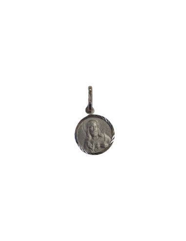 Medalla plata sgd.corazon de jesus 11mm pl