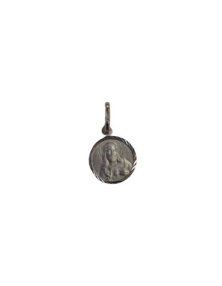 Medalla plata sgd.corazon de jesus 11mm pl