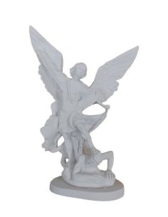 San Miguel Blanco Resina Marmol 30Cm