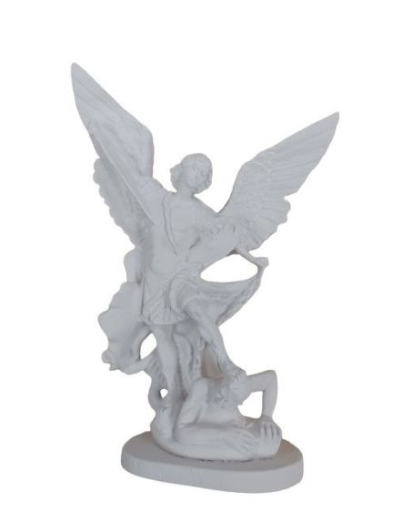 San Miguel Blanco Resina Marmol 30Cm