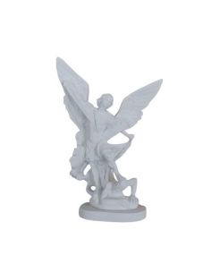 San Miguel Blanco Resina Marmol 20Cm
