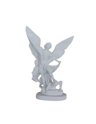San Miguel Blanco Resina Marmol 20Cm