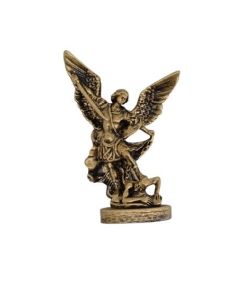 Imagen Resina San Miguel 12 Cm Dorado