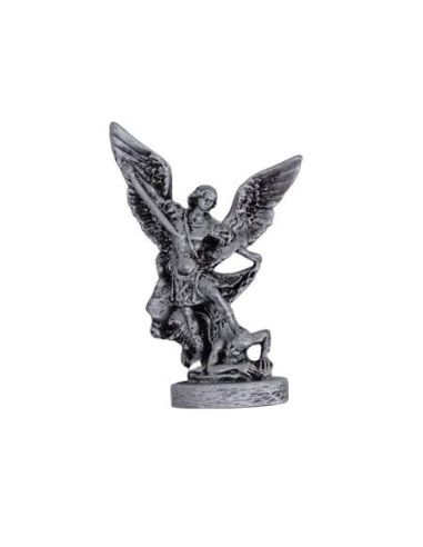 Imagen Resina San Miguel 9Cm Col.Plateado