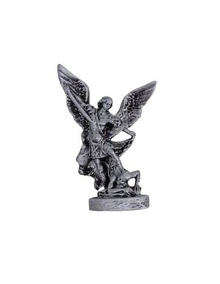 Imagen Resina San Miguel 9Cm Col.Plateado