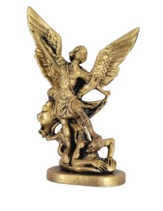 Imagen Resina San Miguel 20Cm Color Dorado