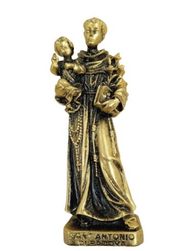 Imagen Resina San Antonio 8Cm Dorado