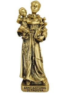 Imagen Resina San Antonio 12Cm Dorado