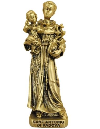 Imagen Resina San Antonio 12Cm Dorado