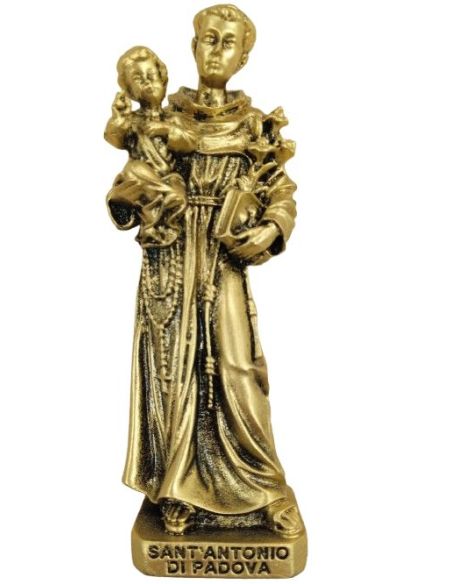 Imagen Resina San Antonio 12Cm Dorado