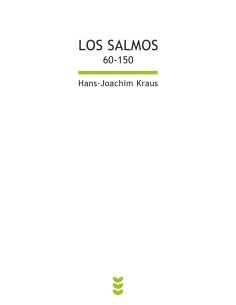 Los Salmos Ii Del 60 Al 150