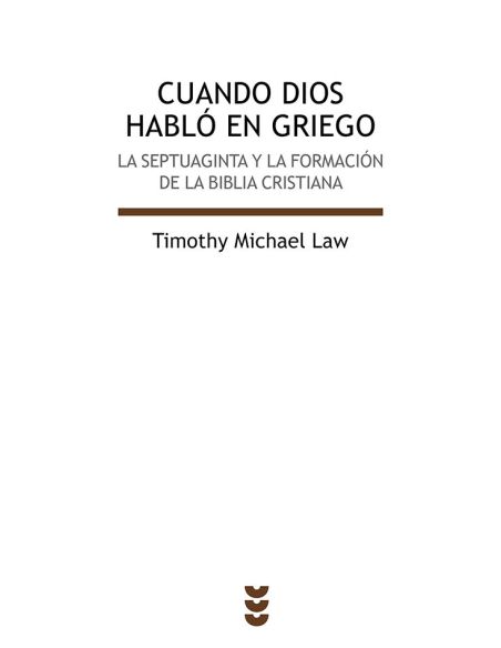 Cuando Dios Habló En Griego