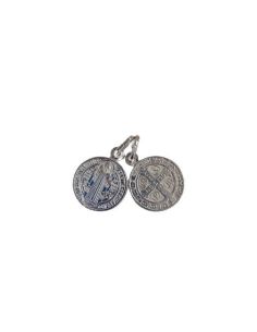 Medalla Plata San Benito 12Mm Pl