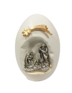 Nacimiento 50Mm Ceramica Metal Huevo