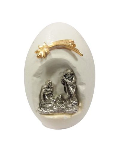 Nacimiento 50Mm Ceramica Metal Huevo