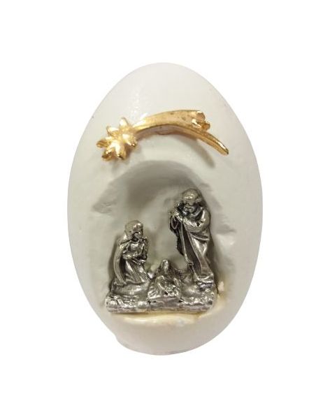 Nacimiento 50Mm Ceramica Metal Huevo