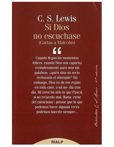 Si Dios No Escuchase