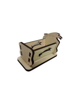 Cuna Madera 7Cm Estrella Con Niño