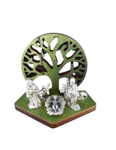 Nacimiento 80Mm Madera Metal Arbol De La Vida|Libreriasalesiana