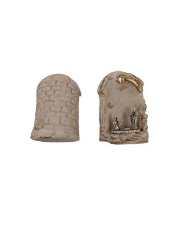 Nacimiento 60Mm Ceramica Templo Piedra