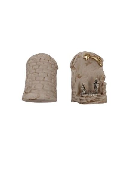 Nacimiento 60Mm Ceramica Templo Piedra