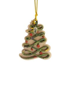 Colgante Madera Navidad 6X7,5Cm  Arbol Navidad