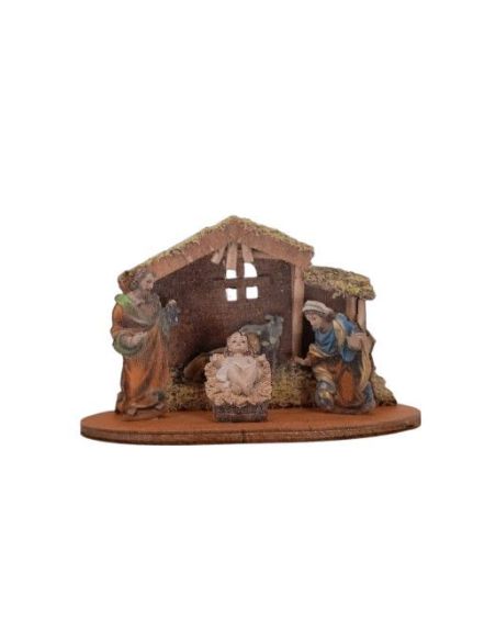 Nacimiento Establo Madera 100X40X65Mm.|Libreriasalesiana