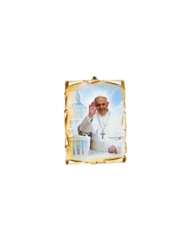 Tabla Pergamino 13X18 Papa Francisco