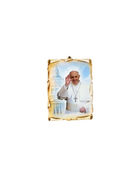 Tabla Pergamino 13X18 Papa Francisco