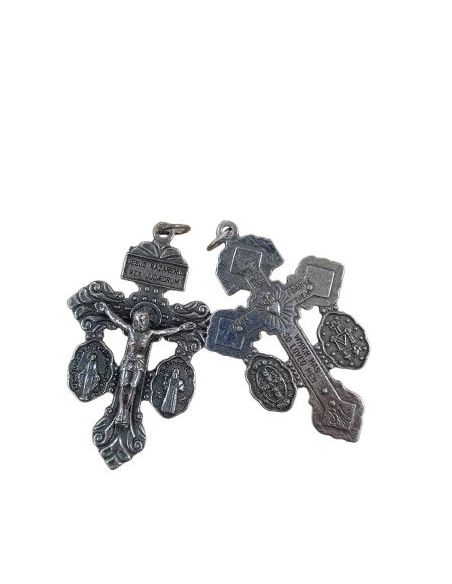 Cruz Del Perdon 55X35Mm Baño Plata 5µm