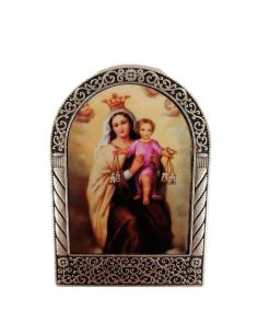 Repie Metal Arco 68X47Mm Virgen Del Carmen