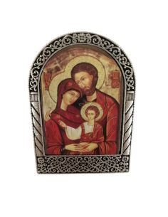 Repie Metal Arco 68X47Mm Sagrada Familia Icono