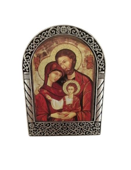 Repie Metal Arco 68X47Mm Sagrada Familia Icono