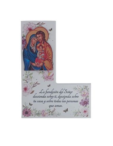 Cuadro "L" 13X18 Protege Casa Sagrada Familia Icono