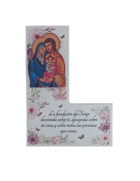 Cuadro "L" 13X18 Protege Casa Sagrada Familia Icono