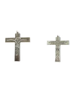 Cruz Familias Metal B.Plata 9,5X8Cm