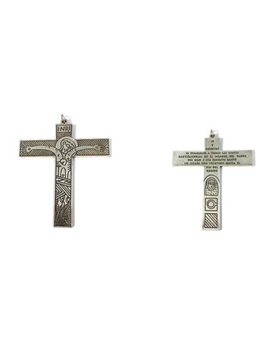 Cruz Familias Metal B.Plata 9,5X8Cm