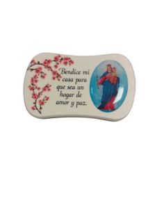 Placa Resina Blanca Iman 68X40Mm Hogar Auxiliadora*