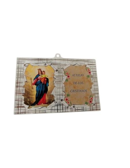 Tabla Madera 10X15Cm Mªauxiliadora/Auxilio De Los Cristianos
