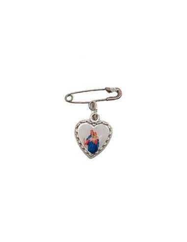 Alfiler Metal Corazon 10Mm Auxiliadora