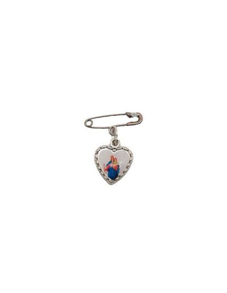Alfiler Metal Corazon 10Mm Auxiliadora