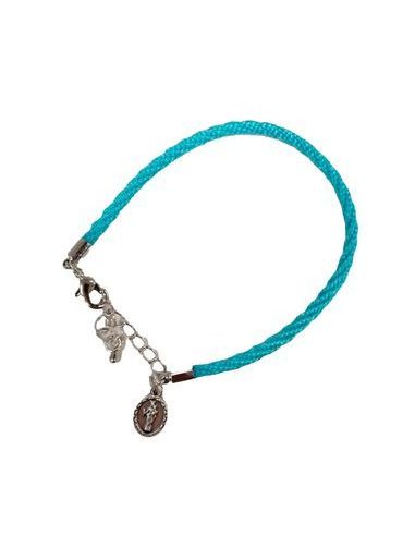 Pulsera Cordón Azul Med. Metal Auxiliadora/Bosco