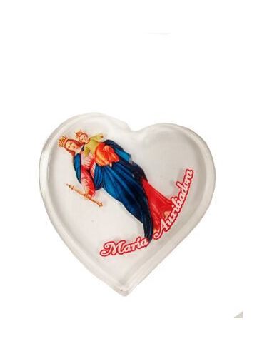 Iman Corazon 5X5Cm Metacrilato Maria Auxiliadora