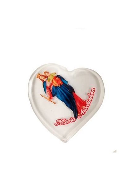 Iman Corazon 5X5Cm Metacrilato Maria Auxiliadora