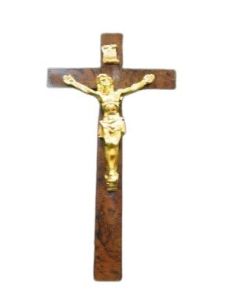 Cruz Cristo Dorado 13X7 Cm.***