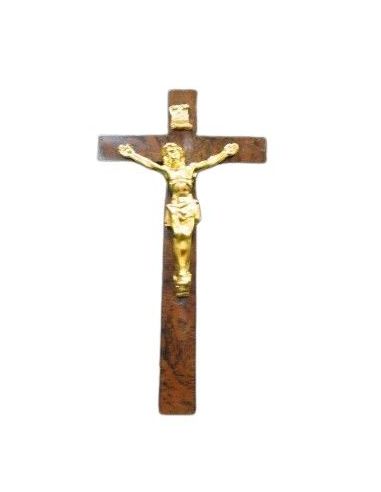 Cruz Cristo Dorado 13X7 Cm.***