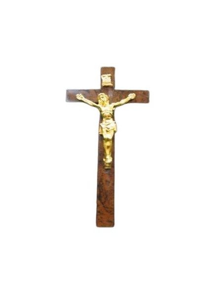 Cruz Cristo Dorado 13X7 Cm.***