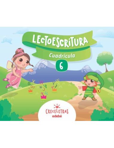 Creceletras Lectoescritura 6 Cuadrícula|Libreriasalesiana